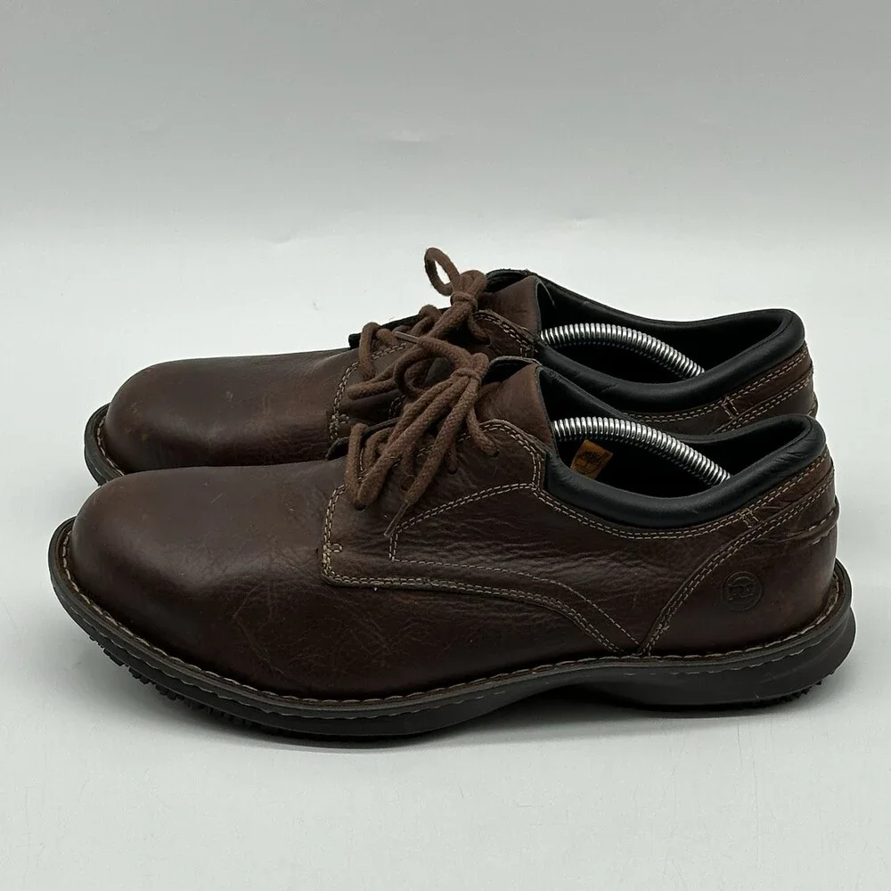 Timberland Pro Gladstone Leather Oxford Steel Toe Work Shoes Men's Size 12 Wide
